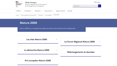 Miniature du portail Natura 2000 de la DREAL Bretagne