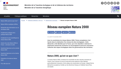 Miniature présentation de Natura 2000 en France